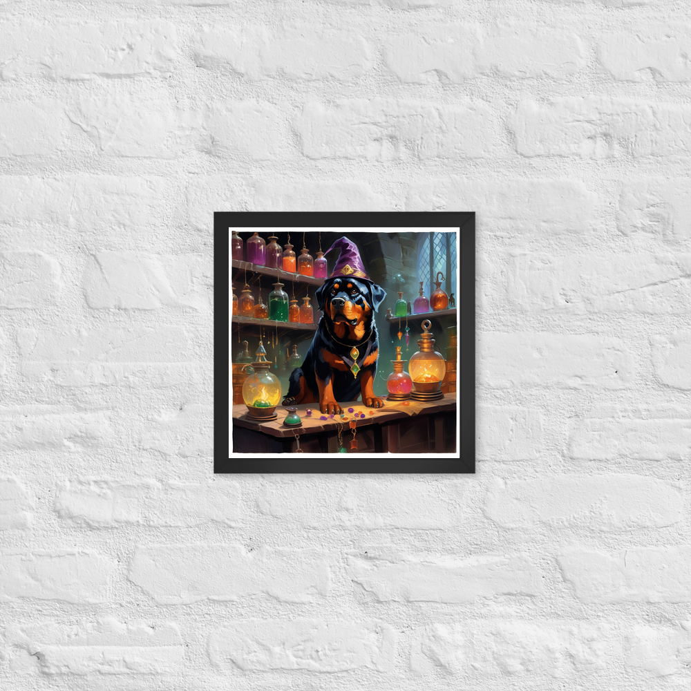 PugMug Custom Rottweiler Framed Print