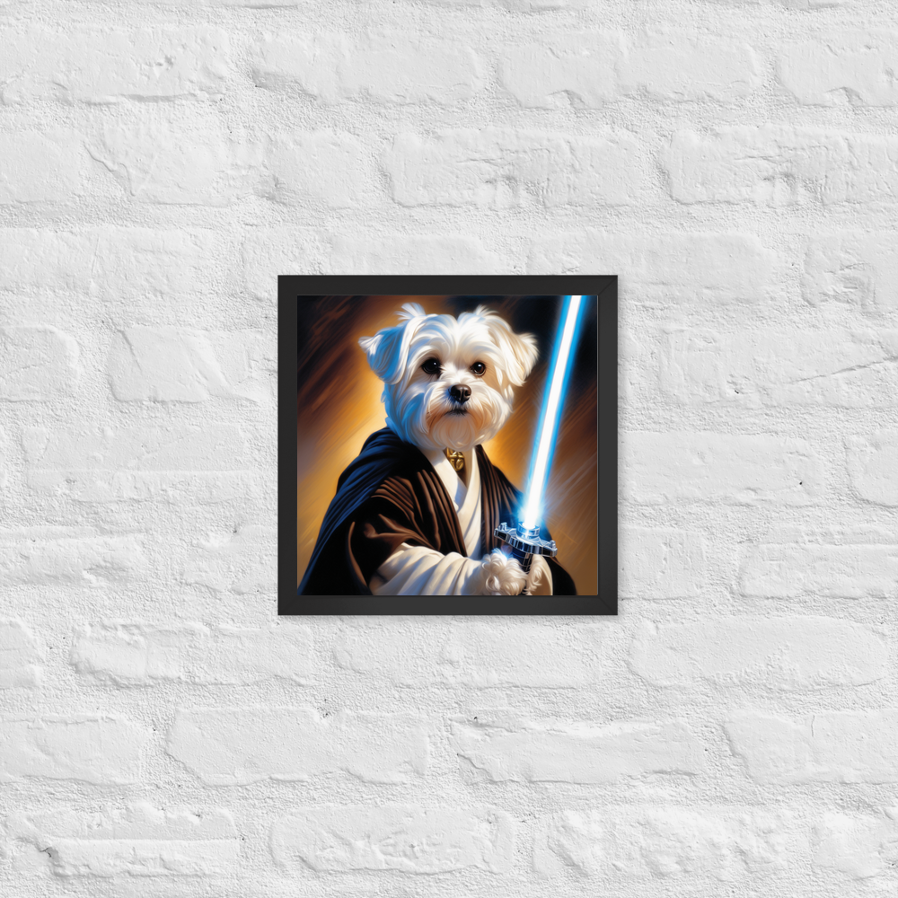 PugMug Custom Maltese Dog Framed Print