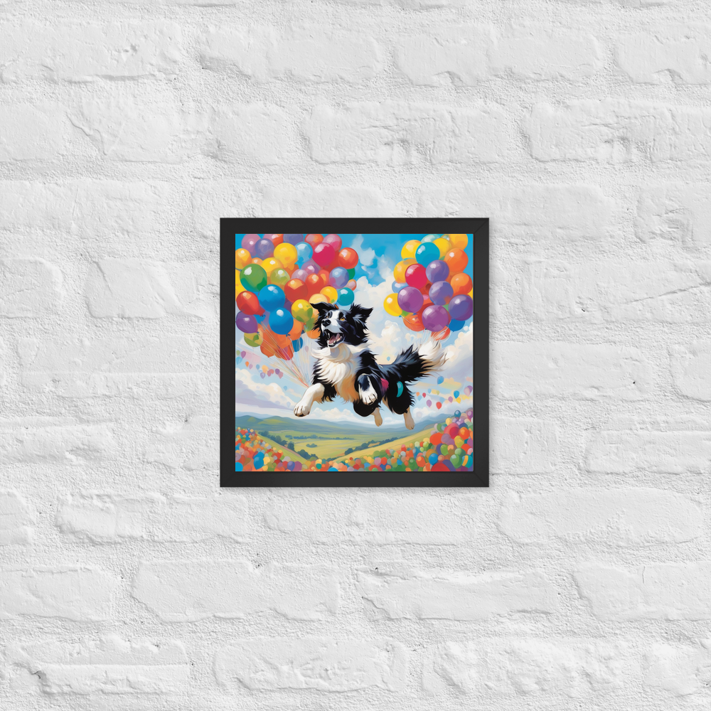 PugMug Custom Border Collie Framed Print