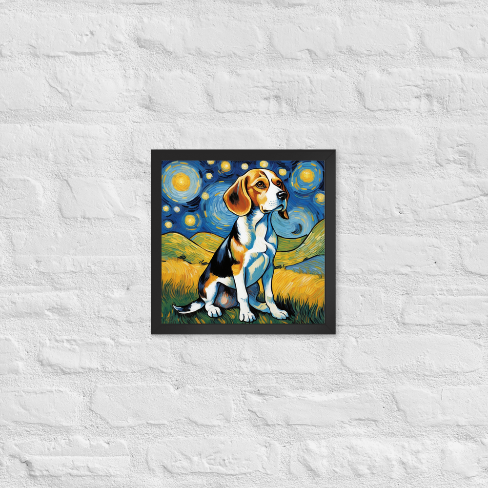 PugMug Custom Beagle Framed Print