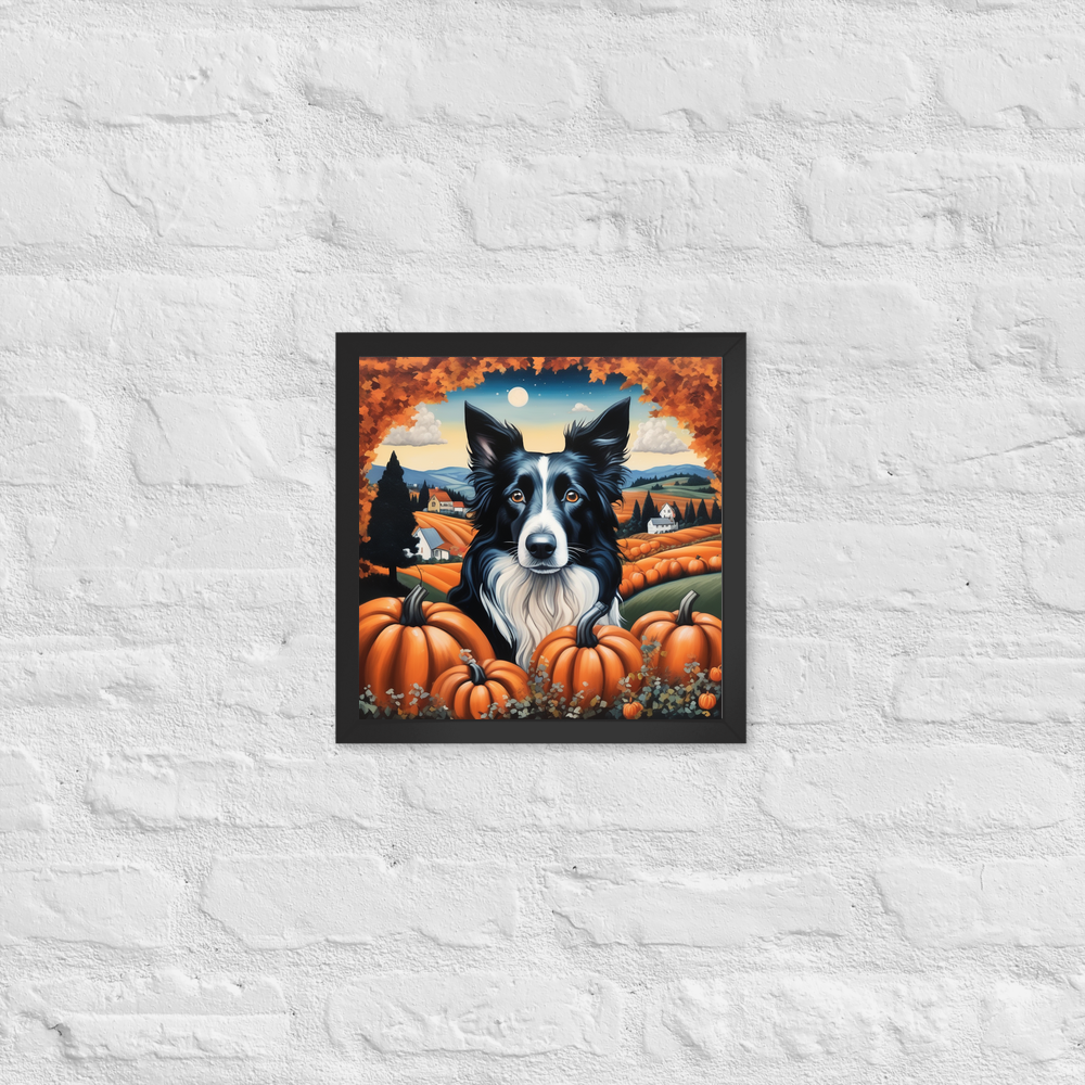 PugMug Custom Border Collie Framed Print