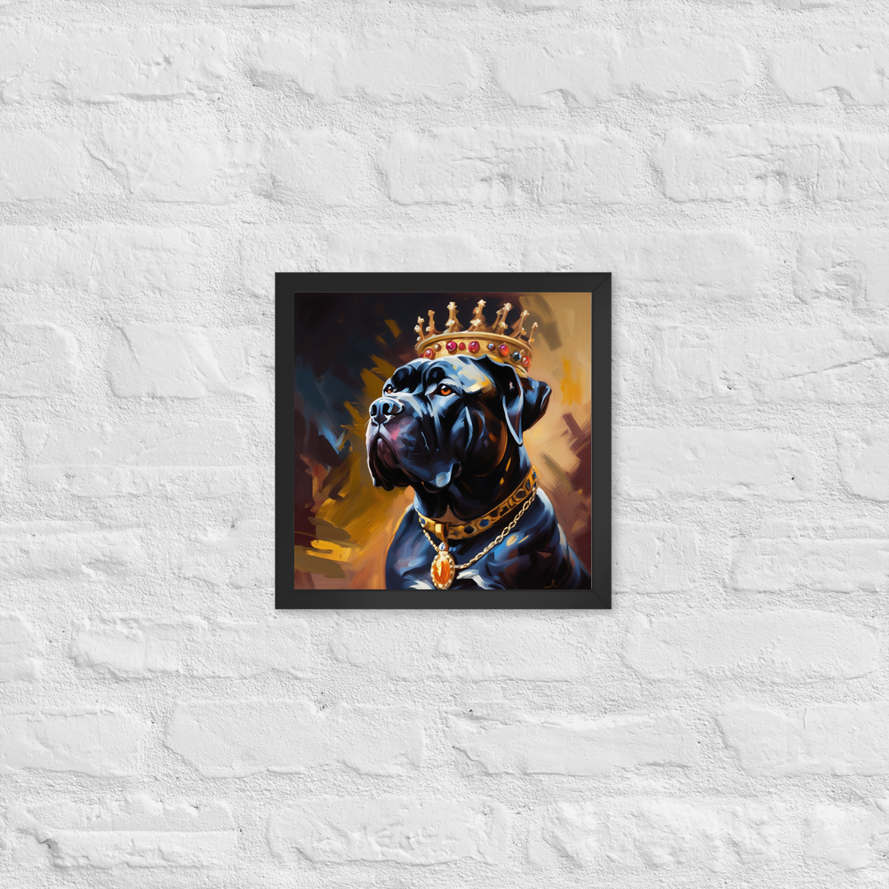 PugMug Custom Cane Corso Framed Print