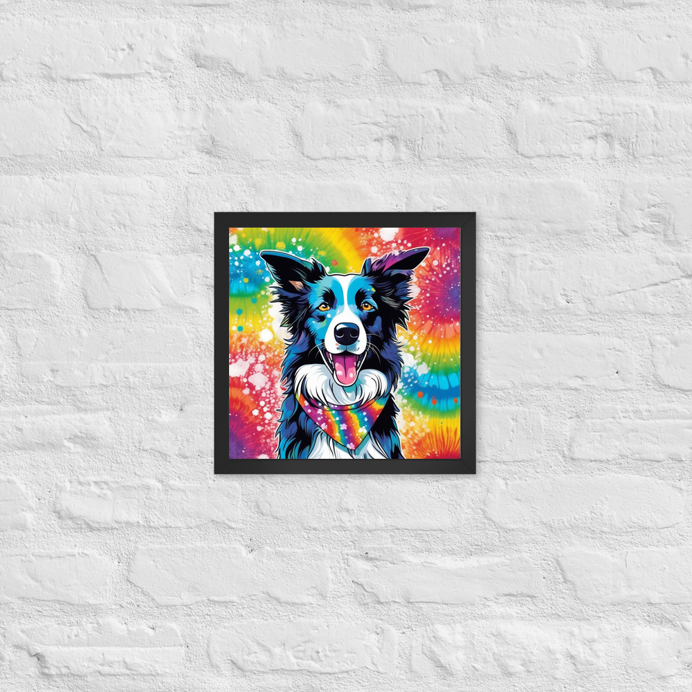 PugMug Custom Border Collie Framed Print