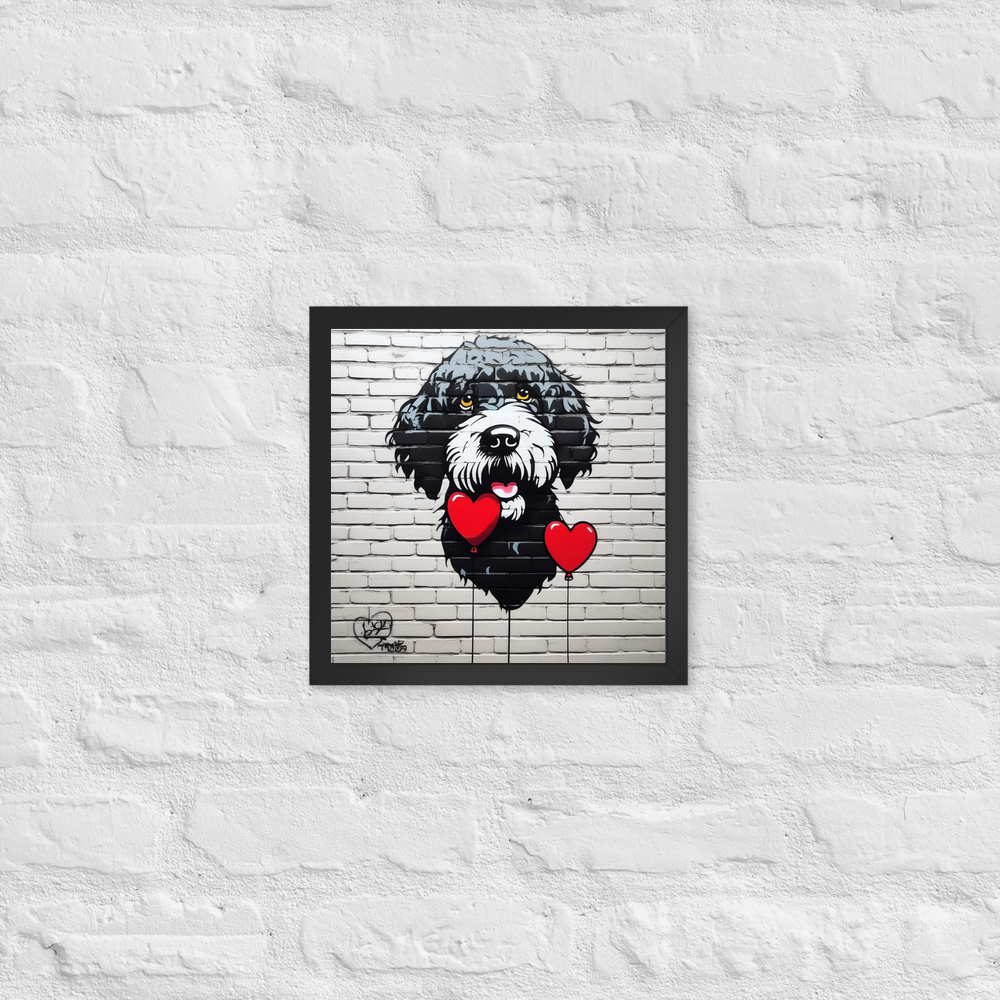 PugMug Custom Portuguese Water Dog Framed Print
