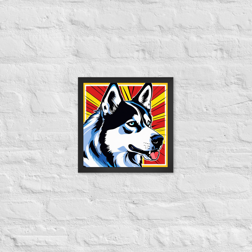 PugMug Custom Siberian Husky Framed Print