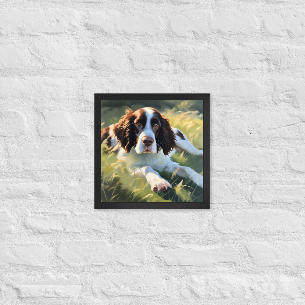 PugMug Custom English Springer Spaniel Framed Print