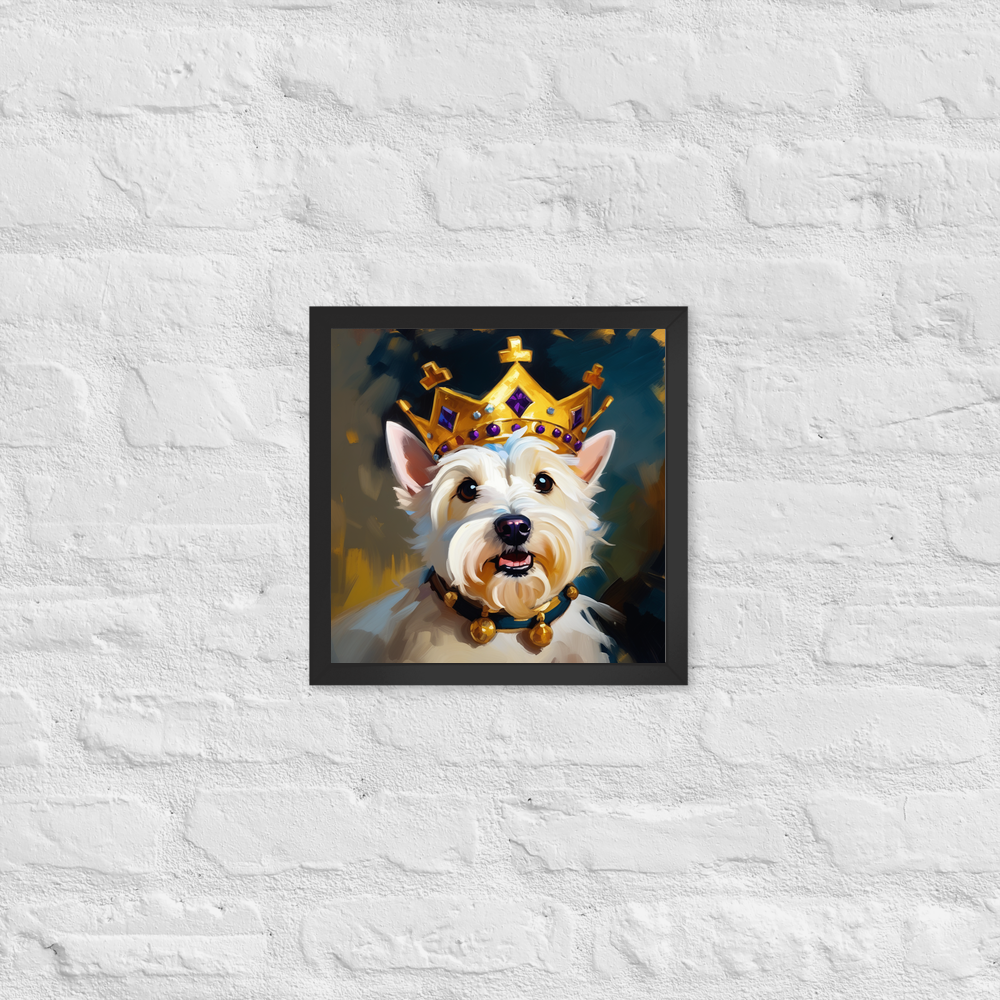 PugMug Custom West Highland White Terrier Framed Print