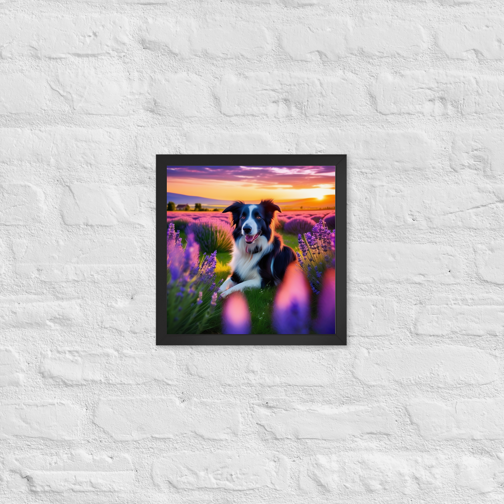 PugMug Custom Border Collie Framed Print