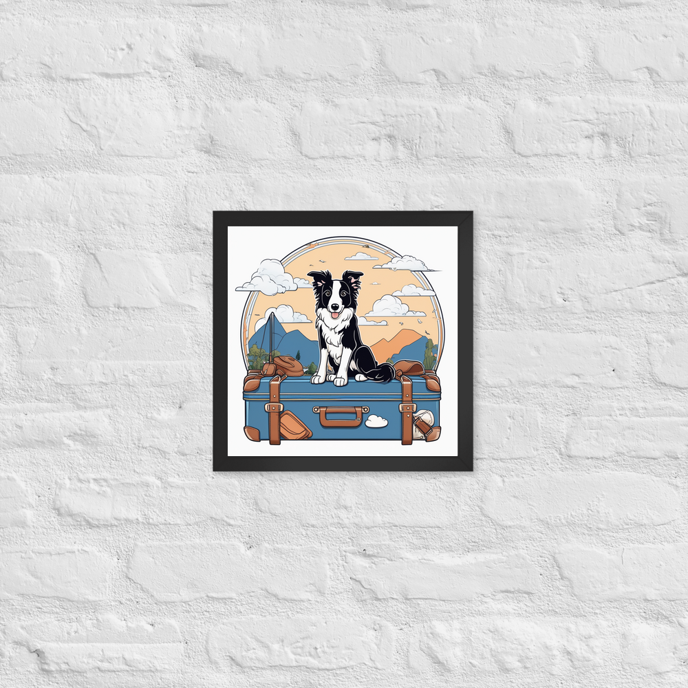 PugMug Custom Border Collie Framed Print