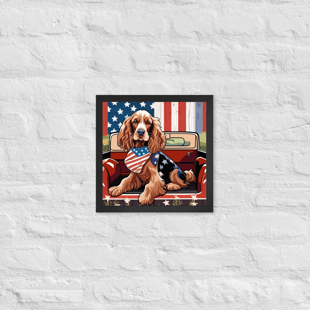 PugMug Custom English Cocker Spaniel Framed Print