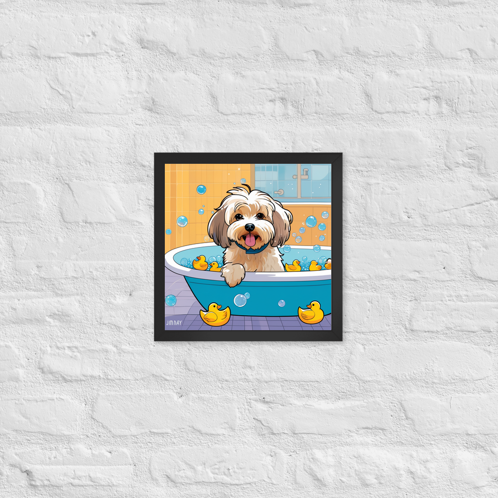 PugMug Custom Tan Havanese Dog Framed Print