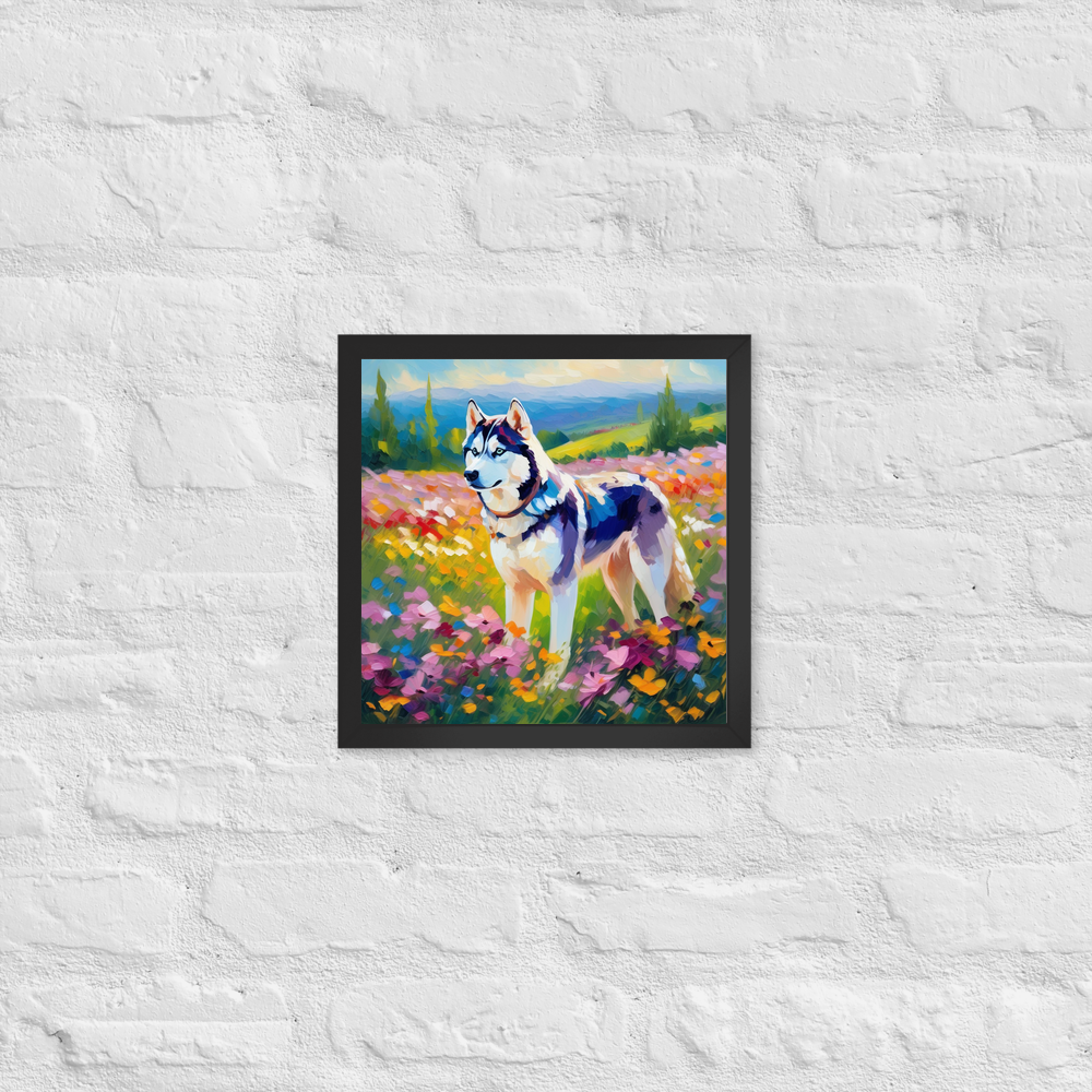 PugMug Custom Siberian Husky Framed Print