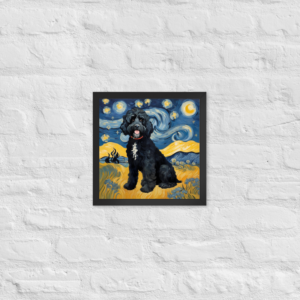 PugMug Custom Portuguese Water Dog Framed Print