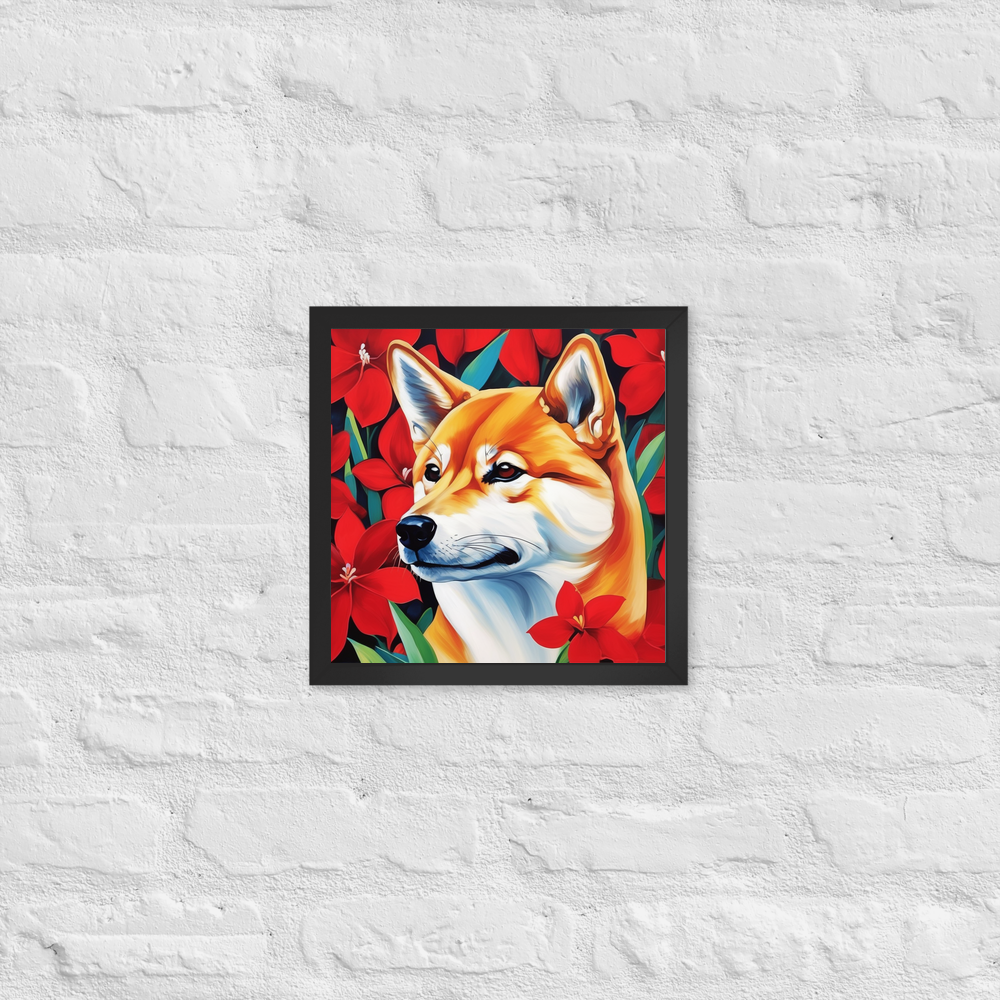 PugMug Custom Shiba Inu Framed Print