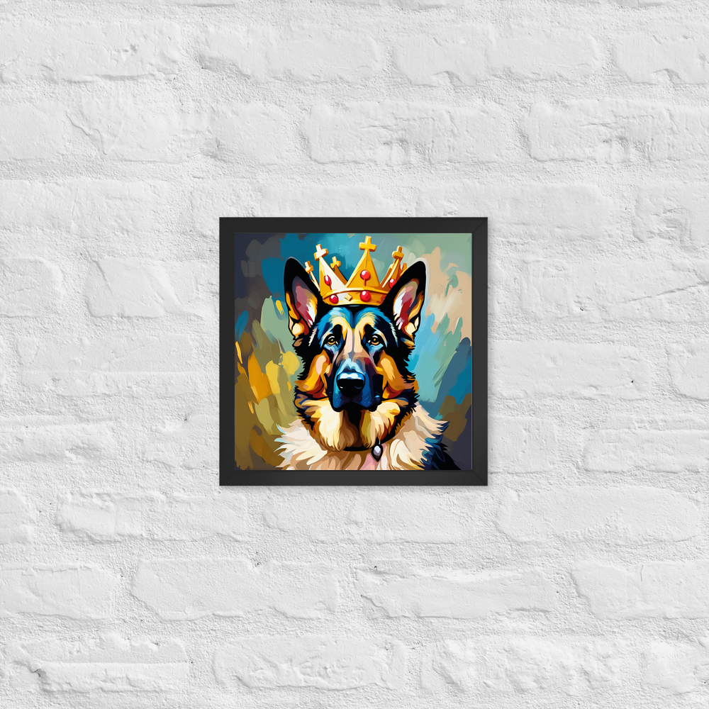 PugMug Custom German Shepherd Dog Framed Print