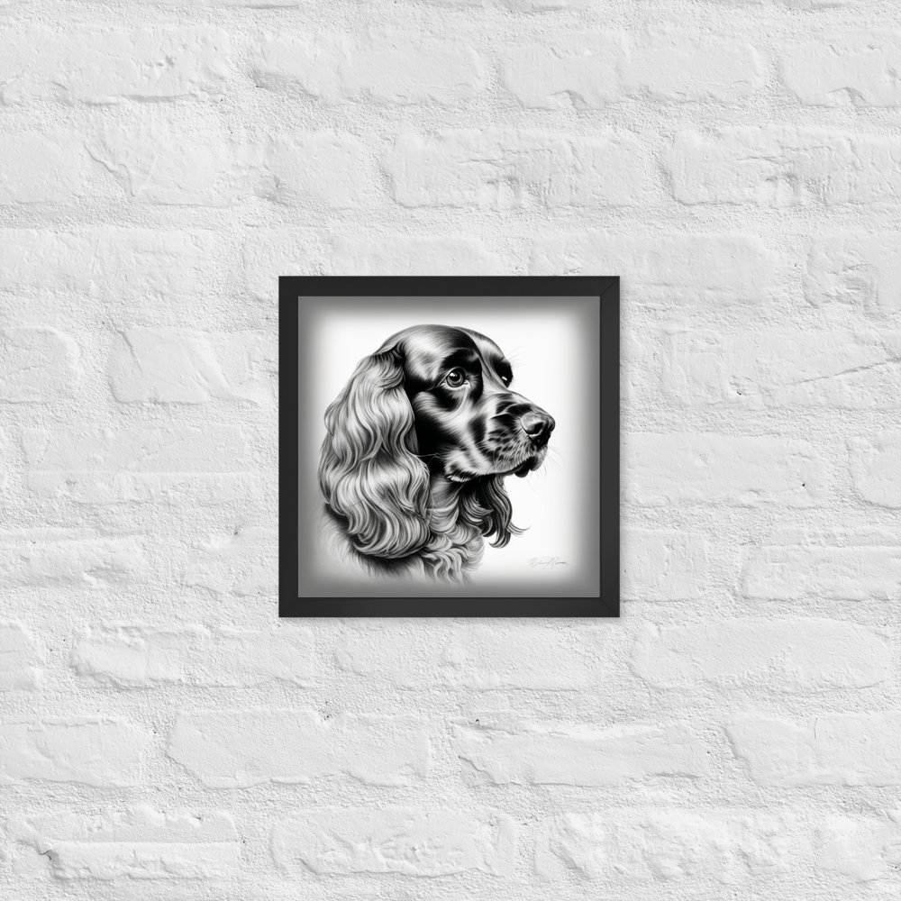 PugMug Custom Cocker Spaniel Framed Print