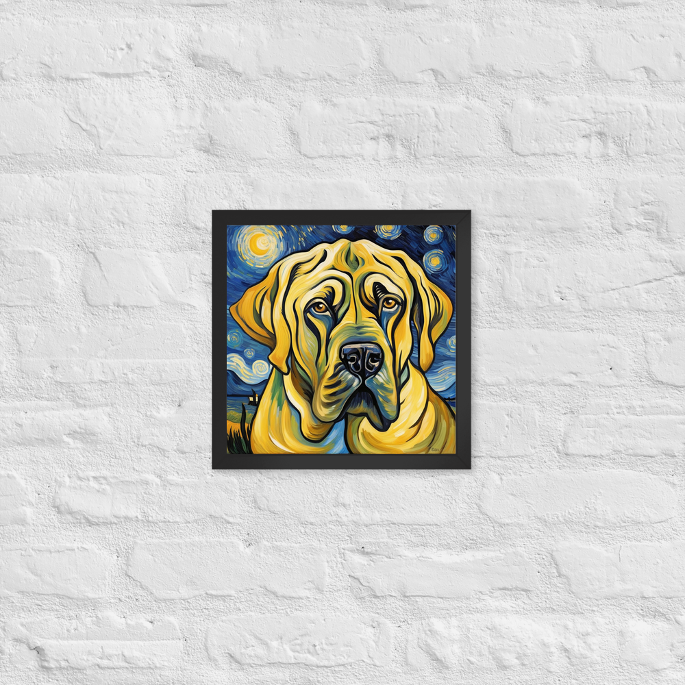 PugMug Custom Mastiff Framed Print