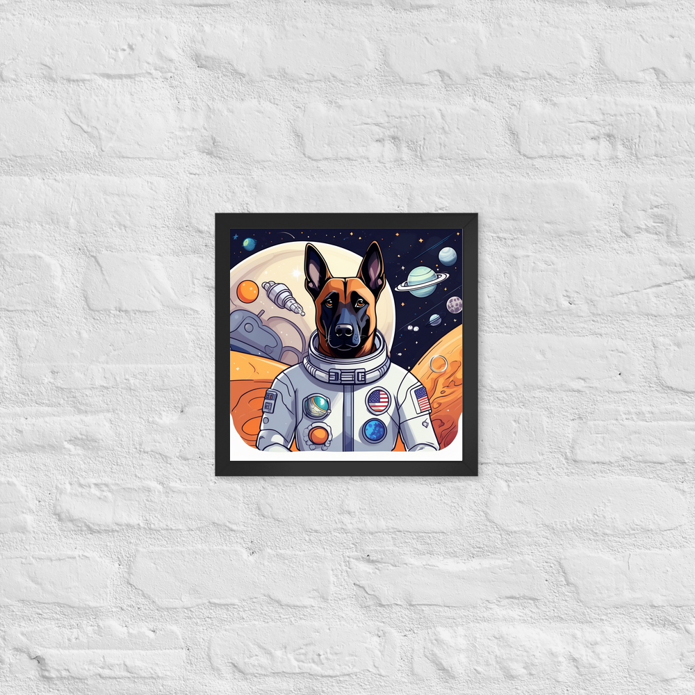 PugMug Custom Belgian Malinois Framed Print