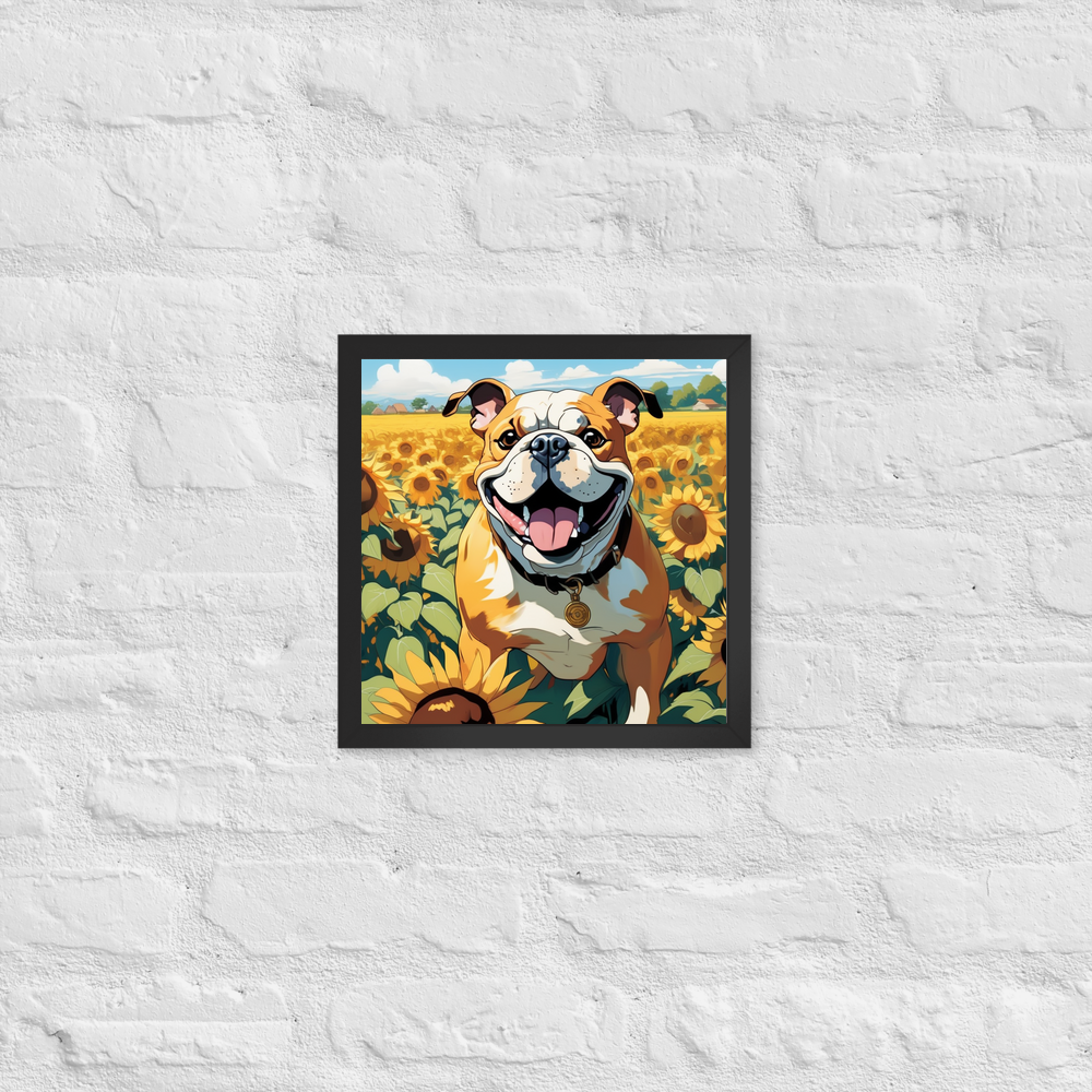 PugMug Custom Bulldog Framed Print