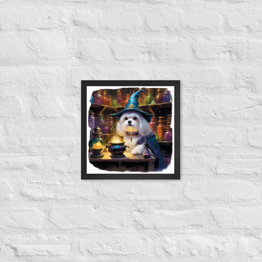 PugMug Custom Maltese Dog Framed Print