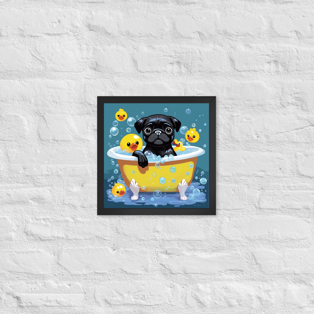 PugMug Custom Pet Framed Print