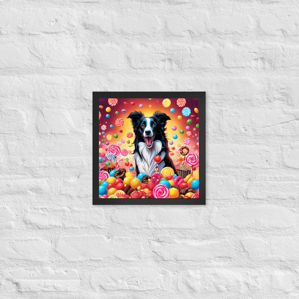 PugMug Custom Border Collie Framed Print