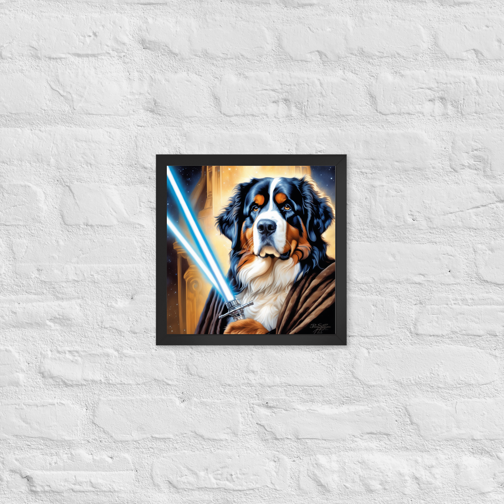 PugMug Custom Bernese Mountain Dog Framed Print