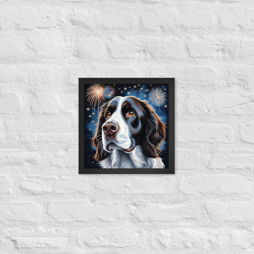 PugMug Custom English Springer Spaniel Framed Print