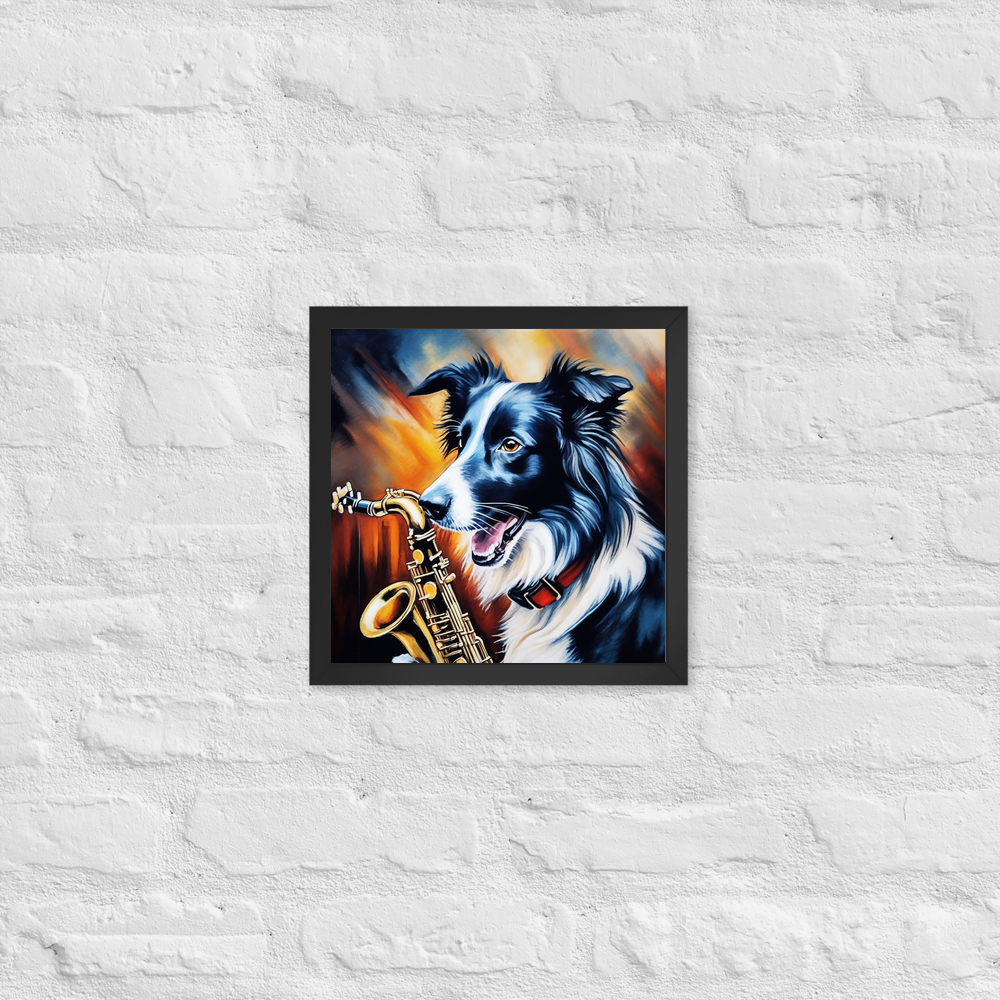 PugMug Custom Border Collie Framed Print
