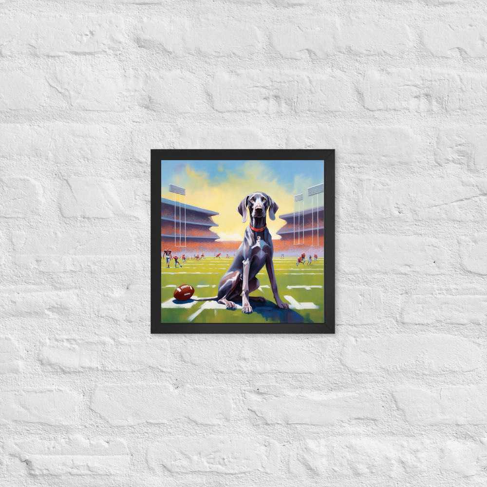 PugMug Custom Weimaraner Framed Print