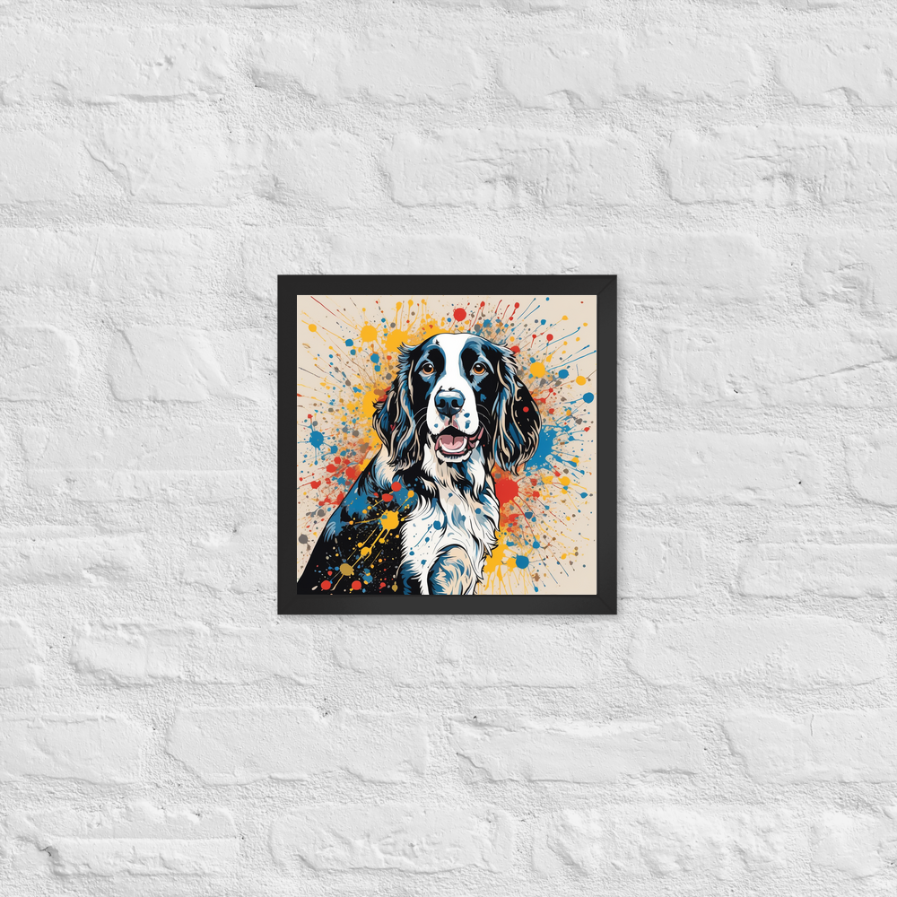 PugMug Custom English Springer Spaniel Framed Print