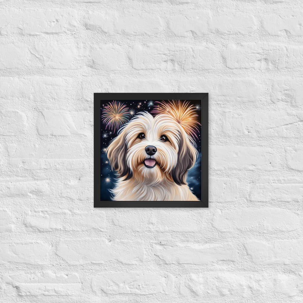 PugMug Custom Tan Havanese Dog Framed Print
