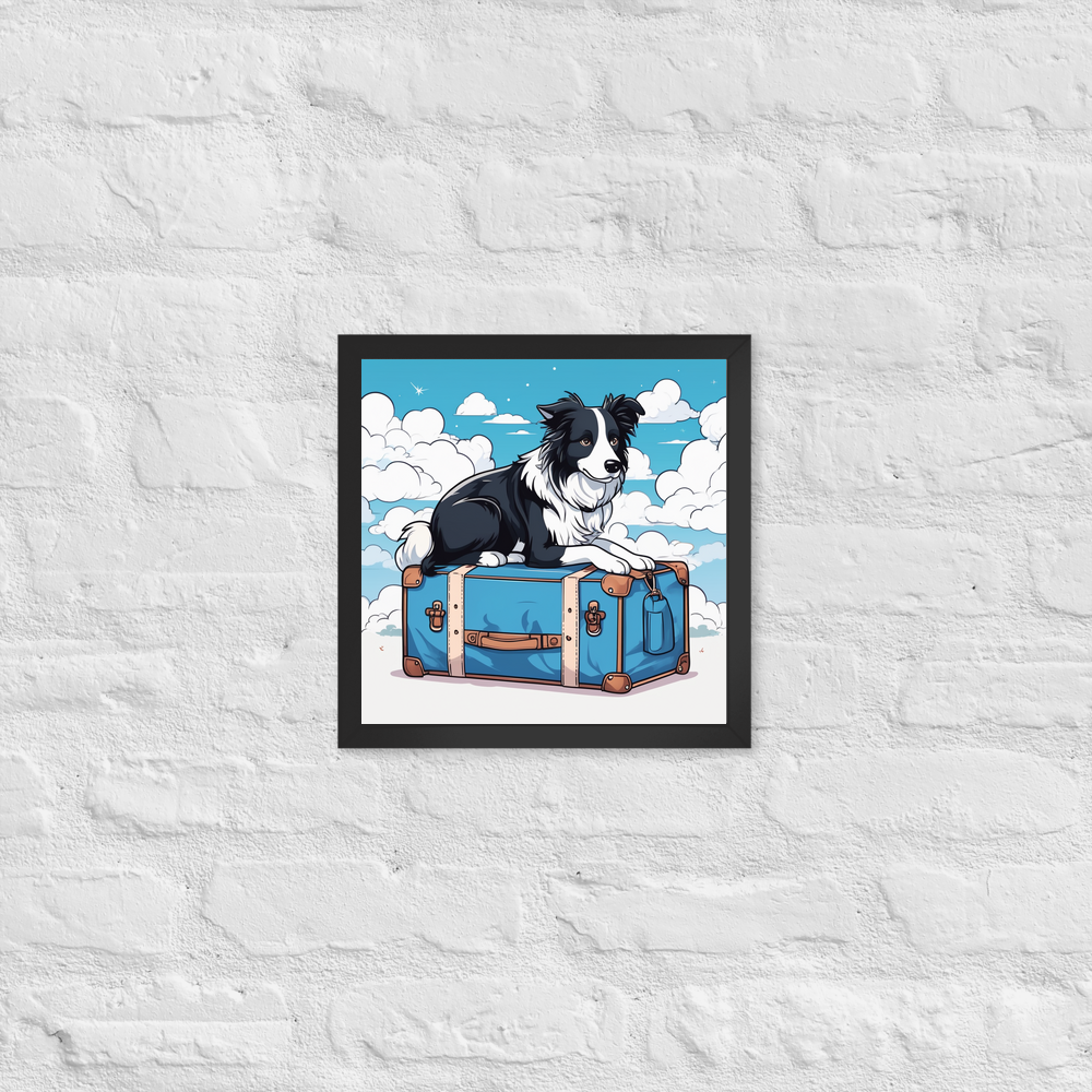 PugMug Custom Border Collie Framed Print