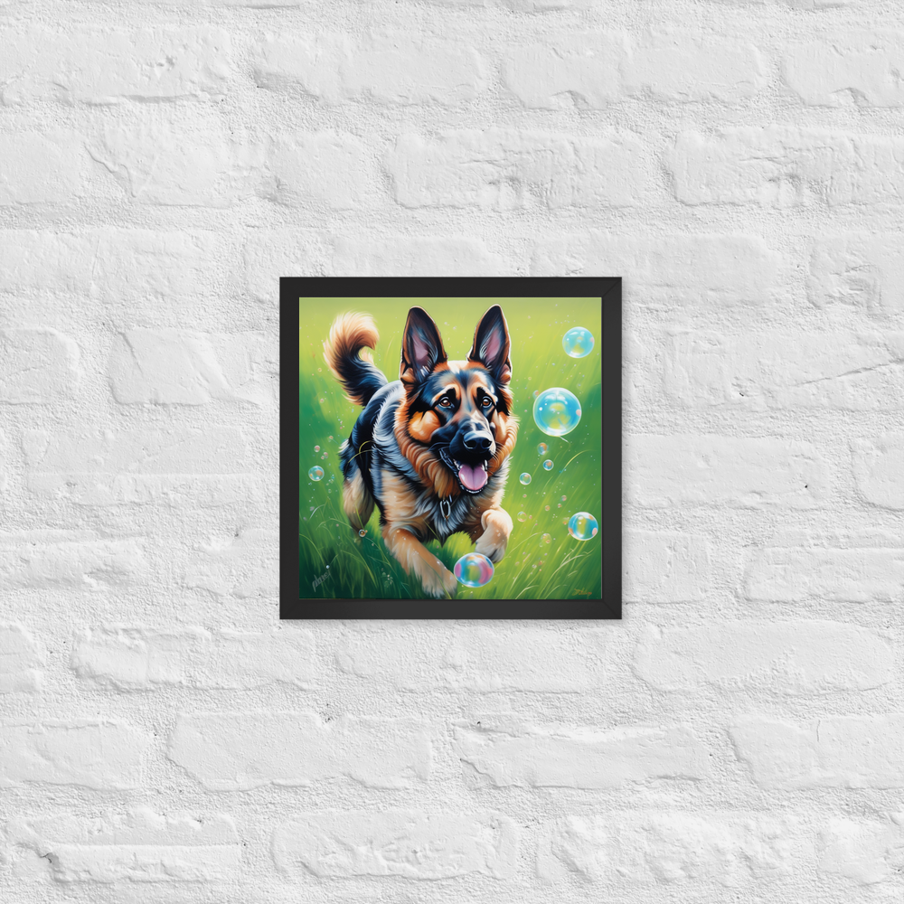 PugMug Custom German Shepherd Dog Framed Print