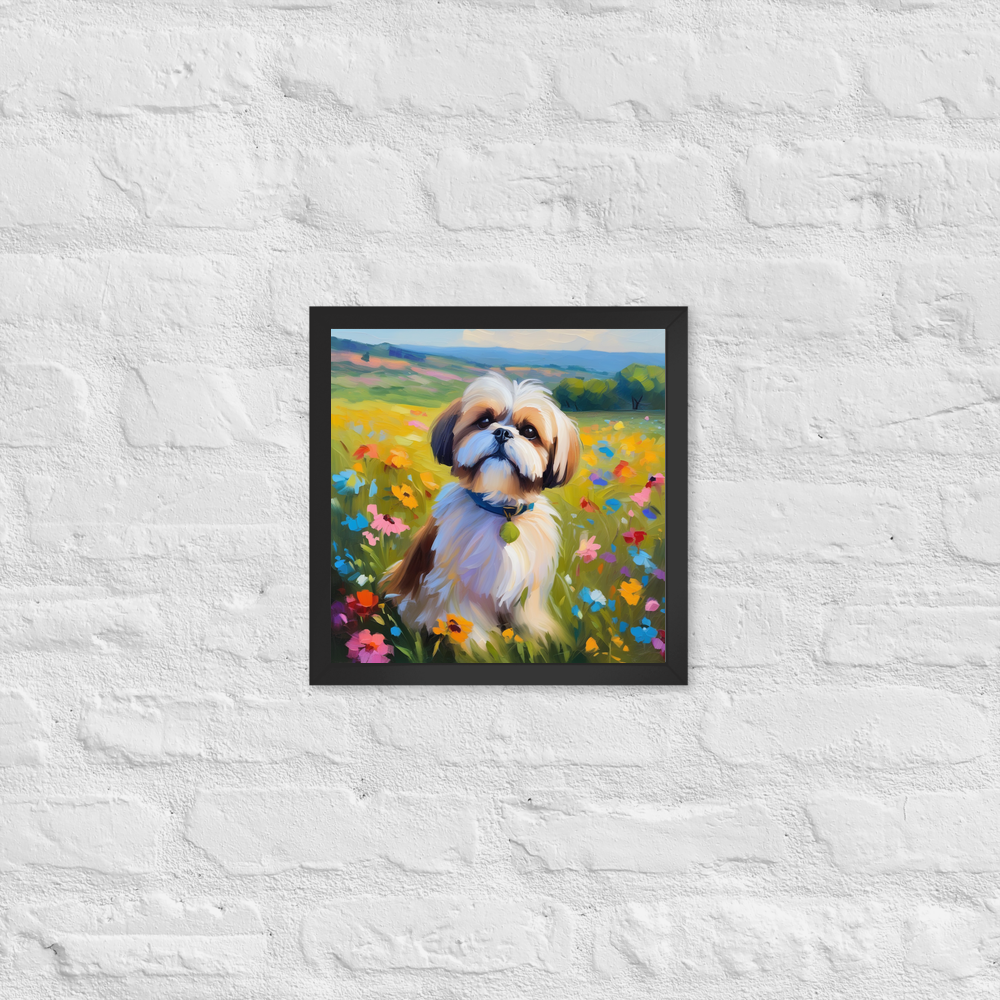 PugMug Custom Shih Tzu Framed Print