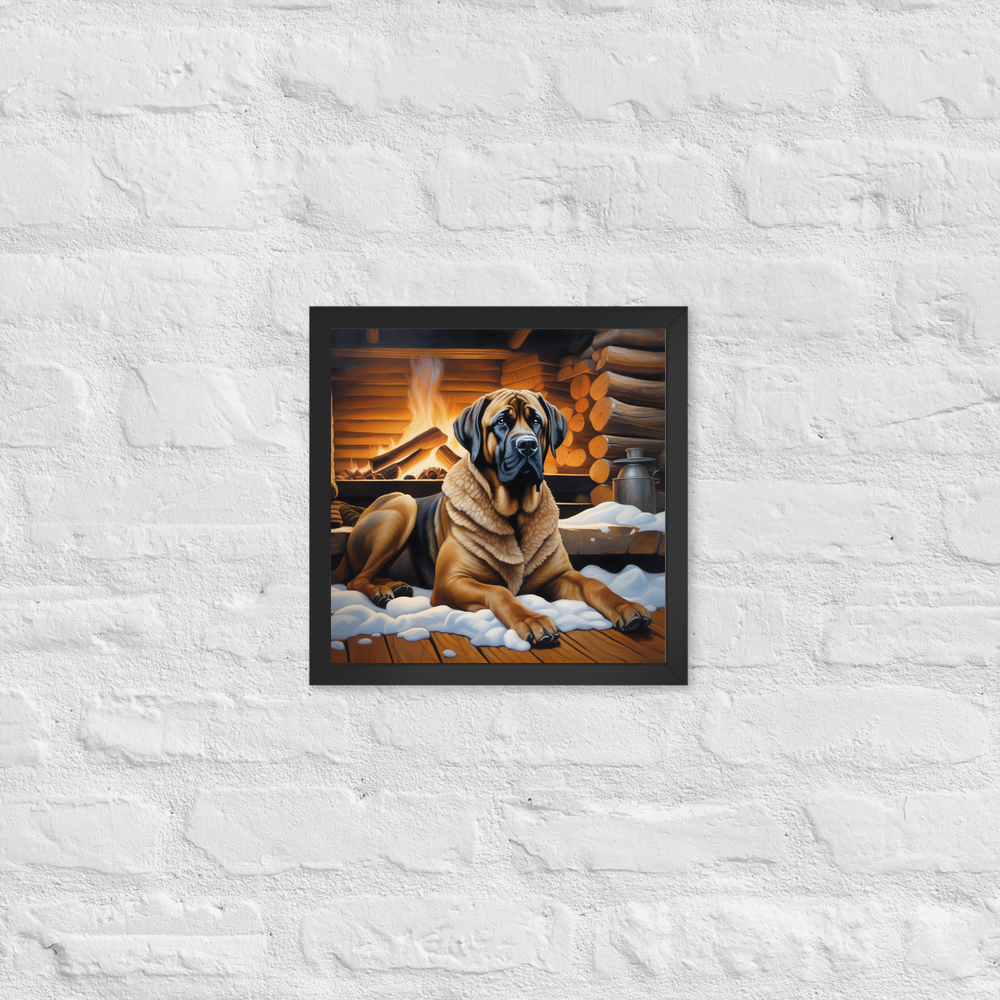 PugMug Custom Mastiff Framed Print