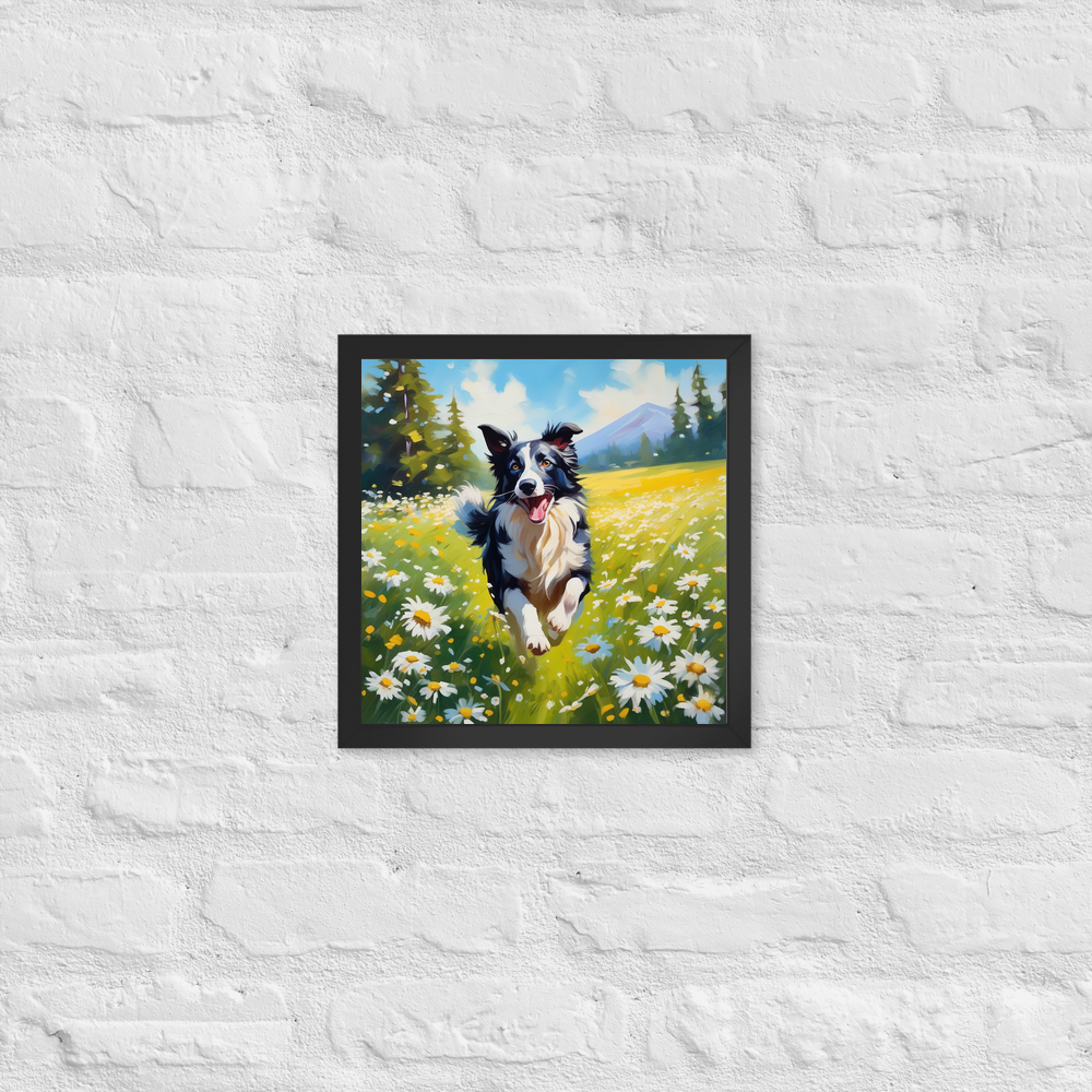PugMug Custom Border Collie Framed Print