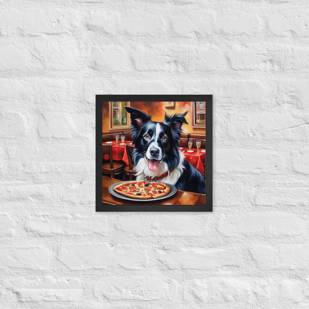 PugMug Custom Border Collie Framed Print