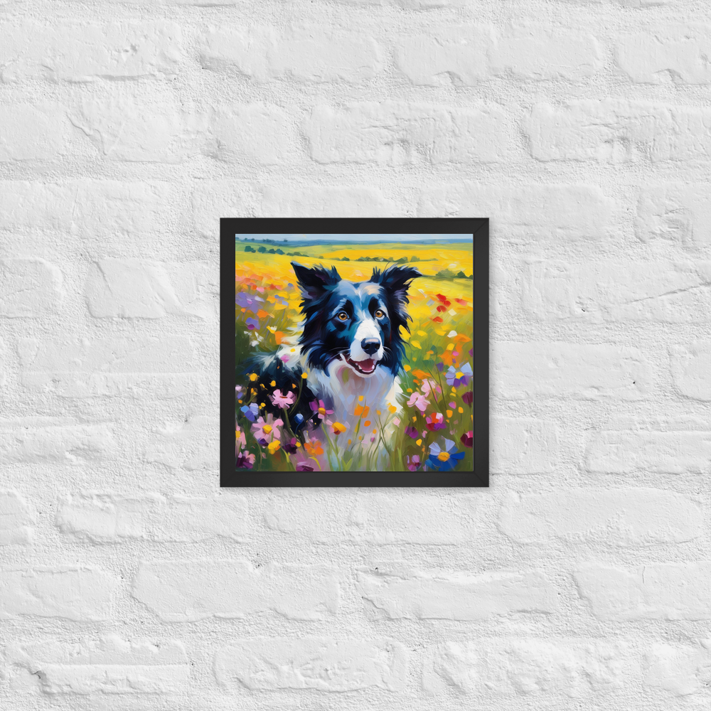 PugMug Custom Border Collie Framed Print