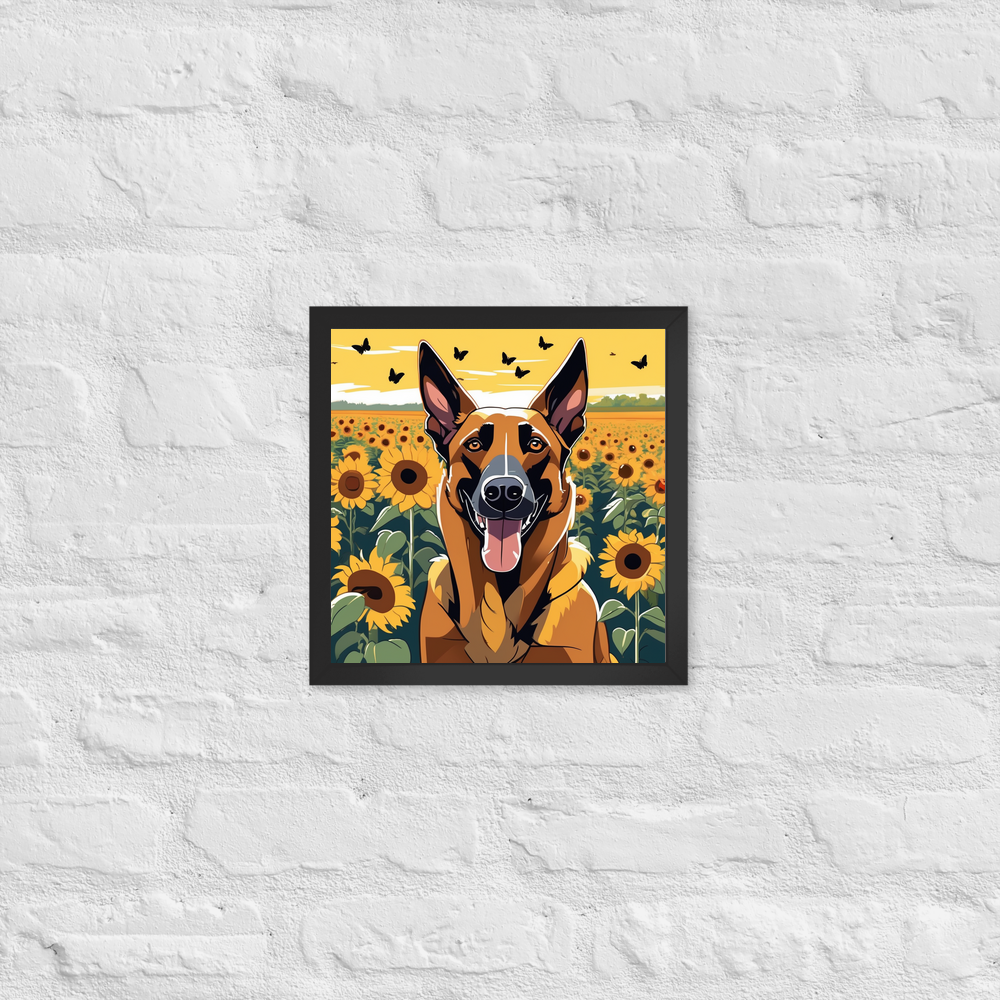 PugMug Custom Belgian Malinois Framed Print