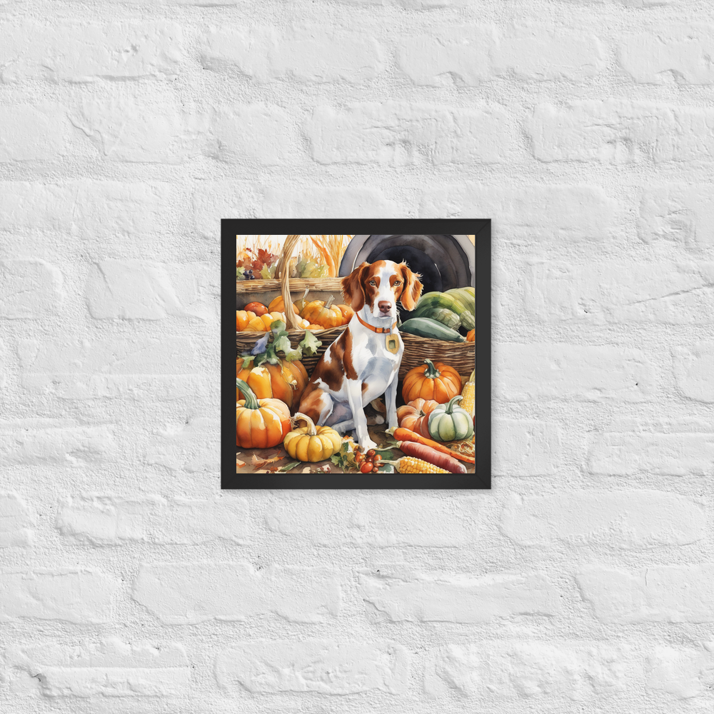 PugMug Custom Brittany Dog Framed Print
