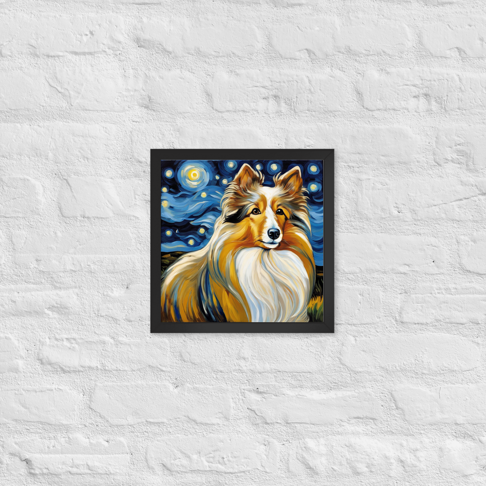 PugMug Custom Shetland Sheepdog Framed Print