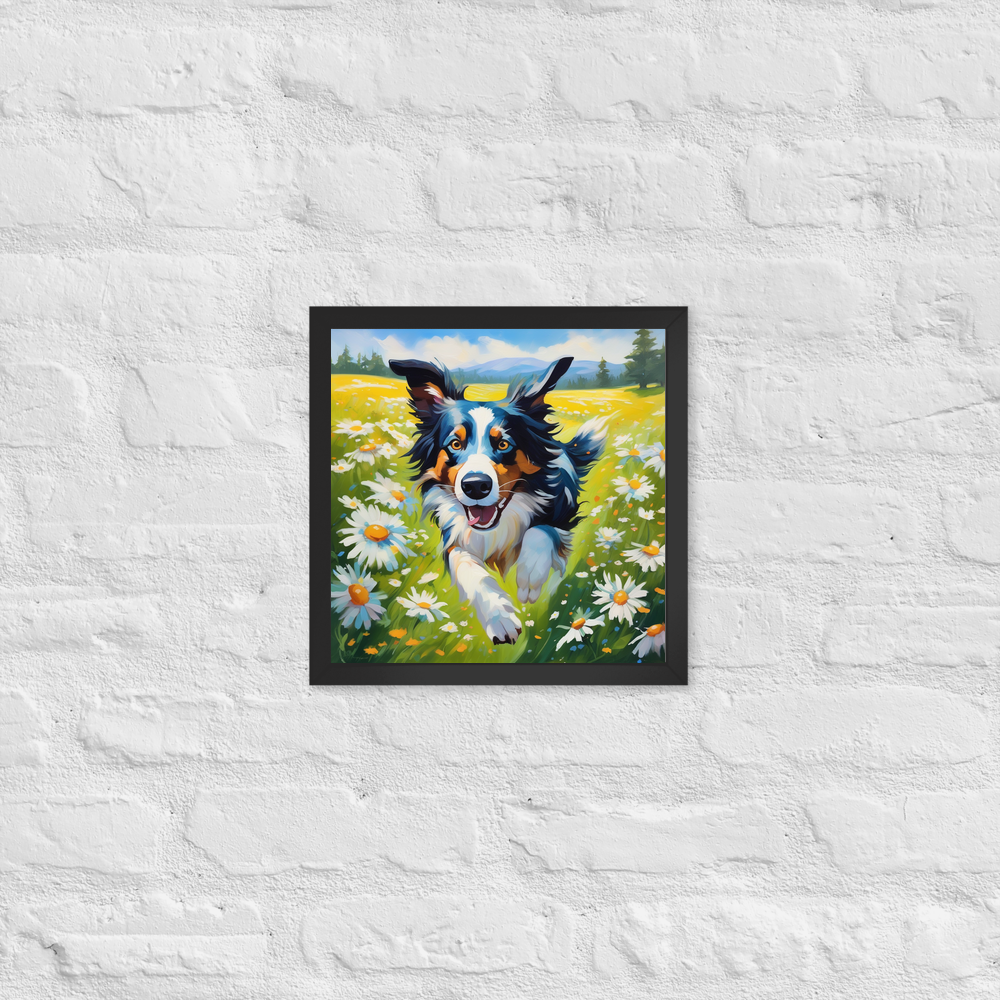 PugMug Custom Border Collie Framed Print