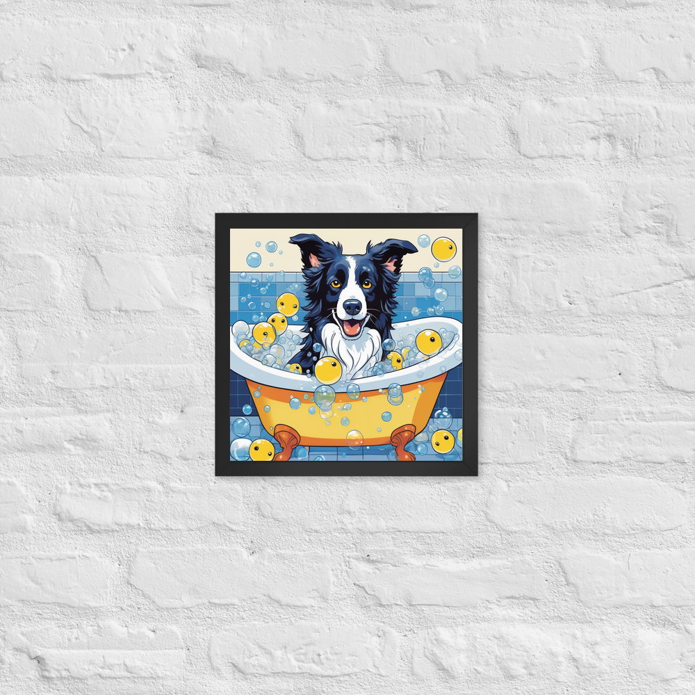 PugMug Custom Border Collie Framed Print
