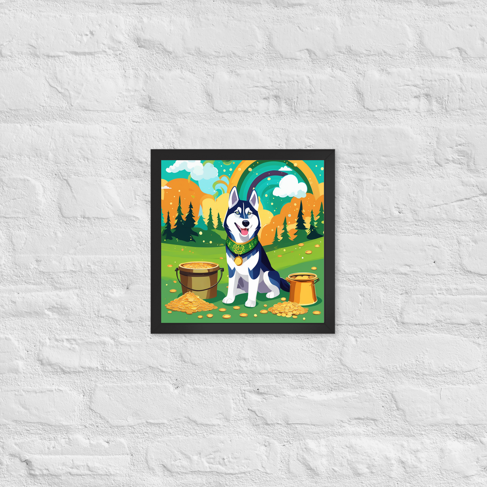 PugMug Custom Siberian Husky Framed Print