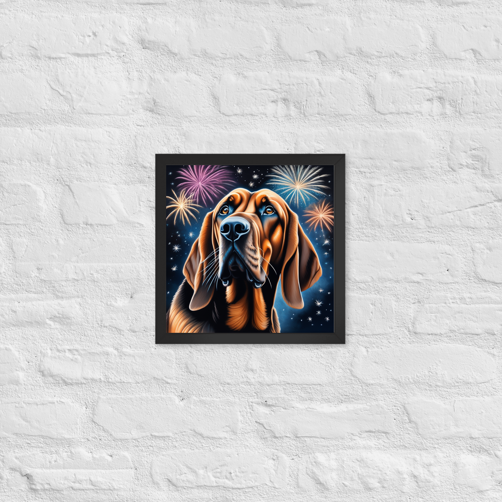 PugMug Custom Bloodhound Framed Print