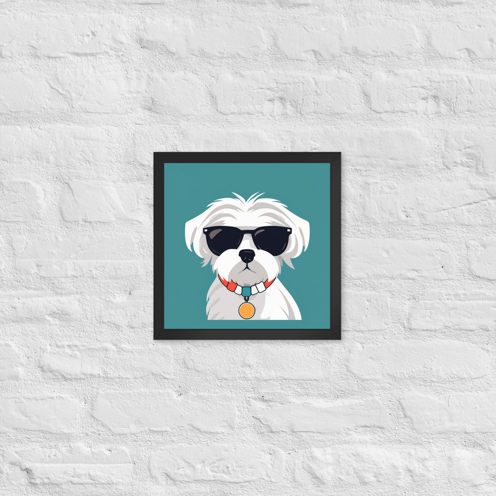 PugMug Custom Maltese Dog Framed Print