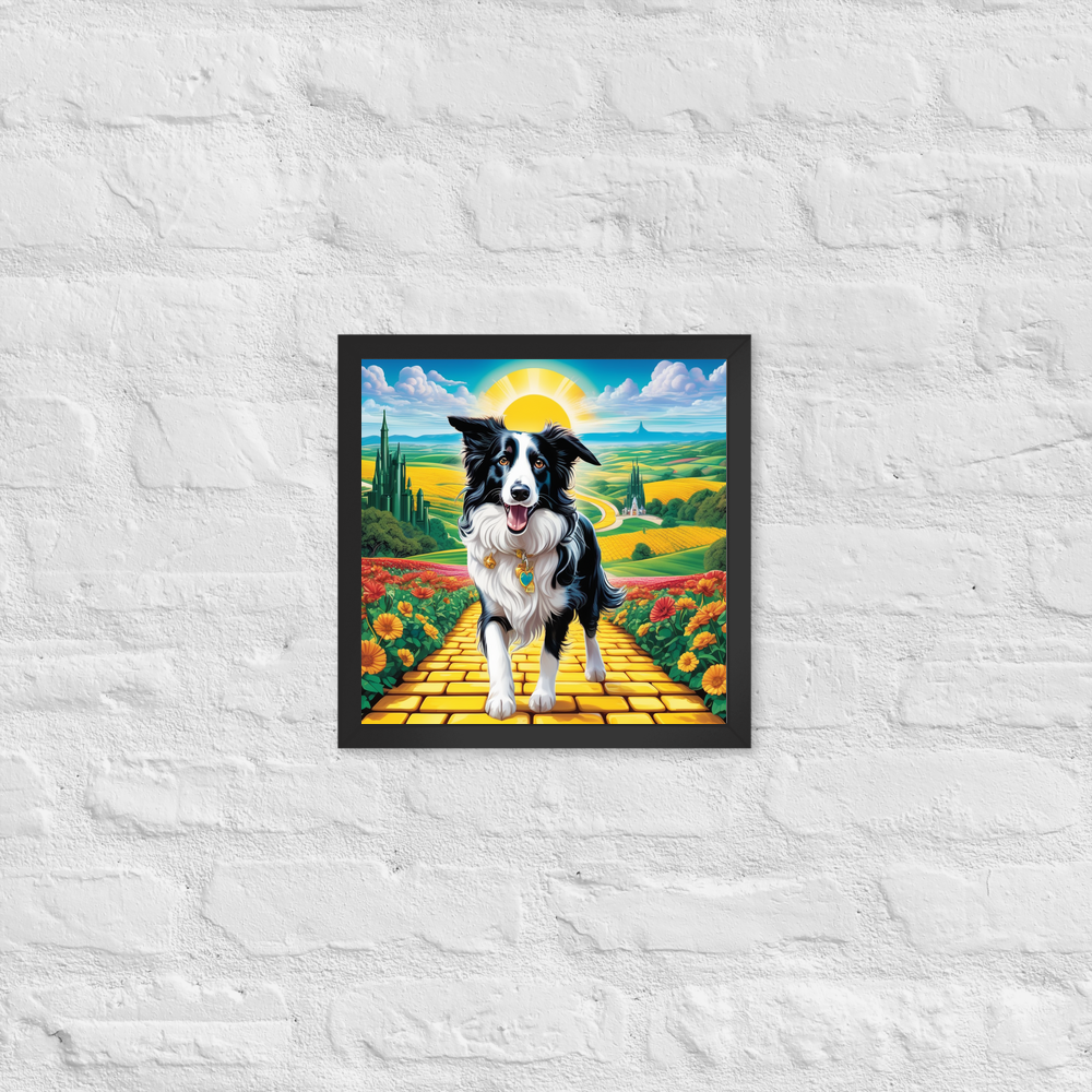PugMug Custom Border Collie Framed Print