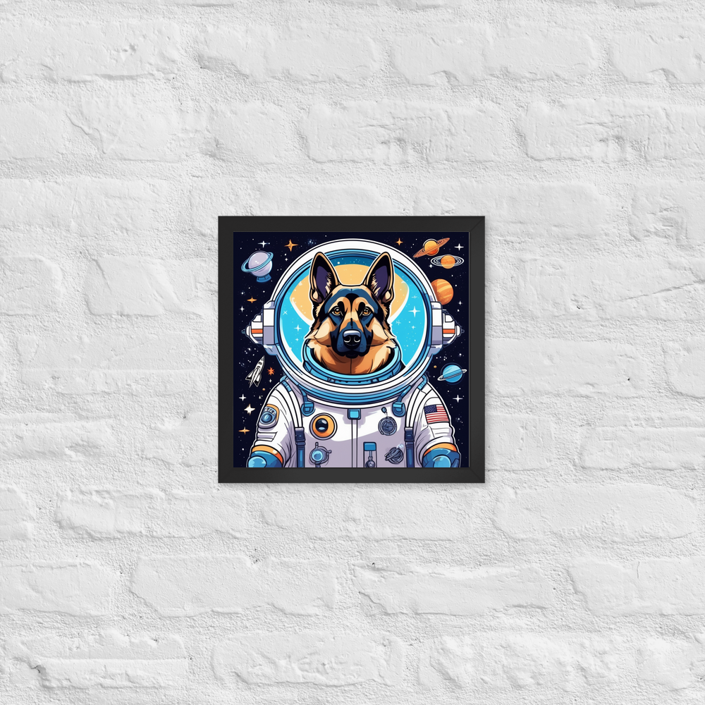 PugMug Custom German Shepherd Dog Framed Print