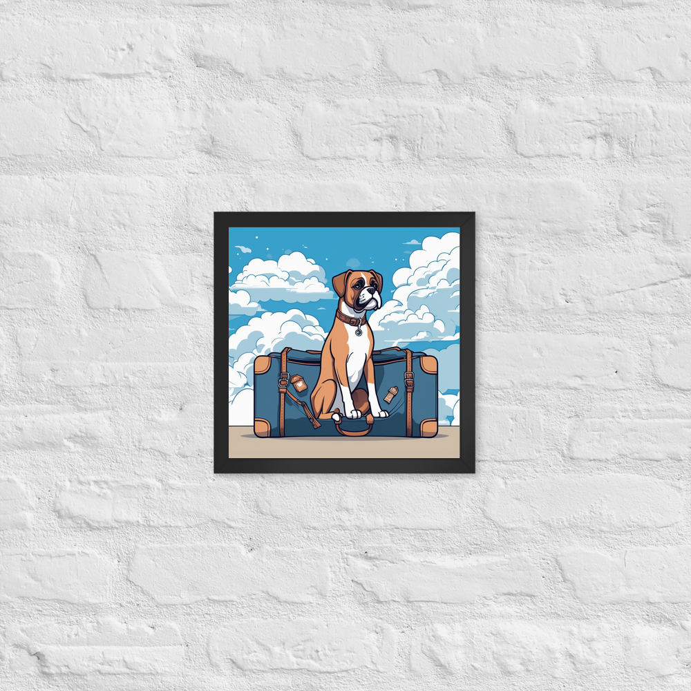 PugMug Custom Boxer Dog Framed Print
